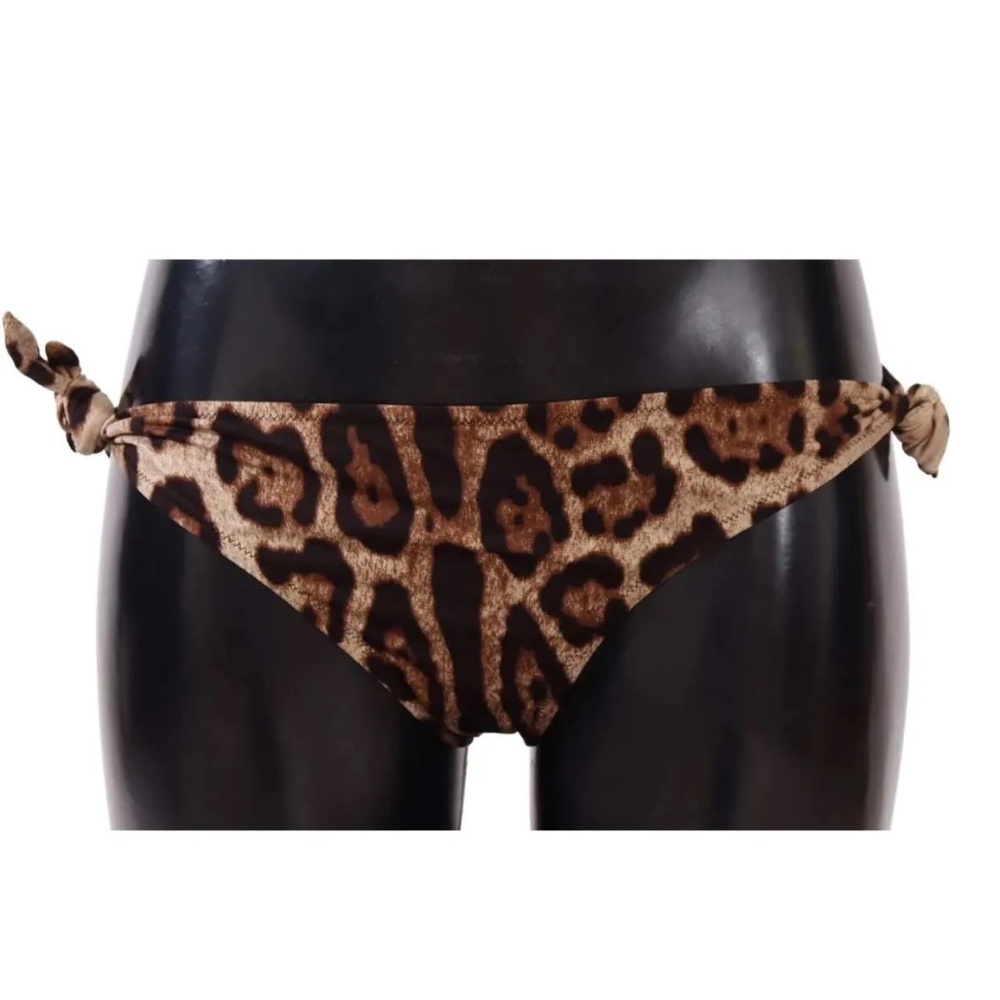 Brand new Dolce Gabbana leopard swimsuit buttoms IT 4, USA Large
